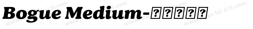 Bogue Medium字体转换